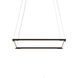 Z-Bar LED 18 inch Matte Black Pendant Ceiling Light, Square